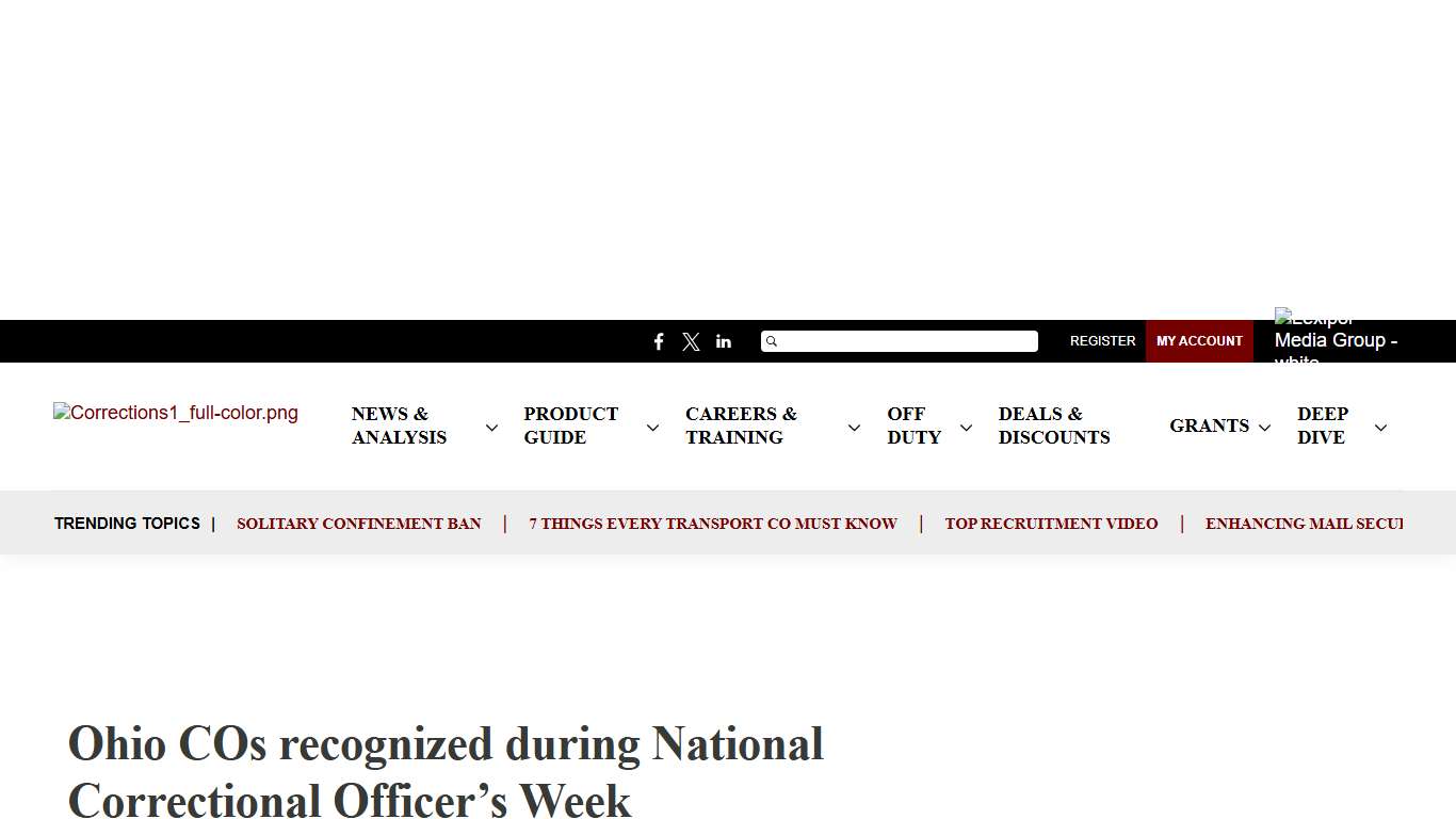 Ohio COs recognized during National Correctional Officer's Week